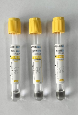 JINGZ กล่องเก็บเลือดระยะว่างทางการแพทย์ 2-10ml ก้อนเยลกระแทกกระตุ้นกล่องที่มีสีเหลือง Top