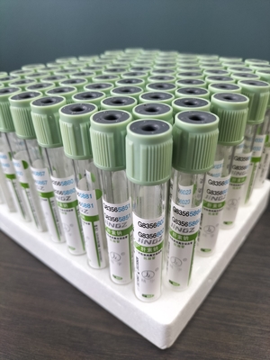 ท่อสกัดเลือดทางการแพทย์ 2ml-10ml ท่อทดสอบเลือด Cap สีเขียวใส