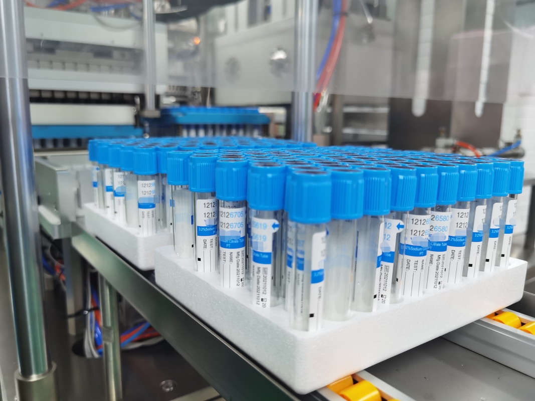 การทดสอบพยาบาลที่กําหนดตามความต้องการ PET Glass Natrium Citrate 3.2% PT Tube 2-10ml Vacuum Blood Collection Tube