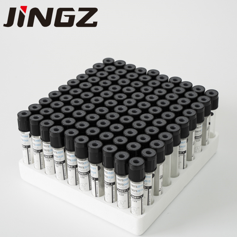 ทับดํา 1.6ml 1.28ml ซาเดียมซิตราท 3.8% ESR ท่อ ท่อตรวจเลือด