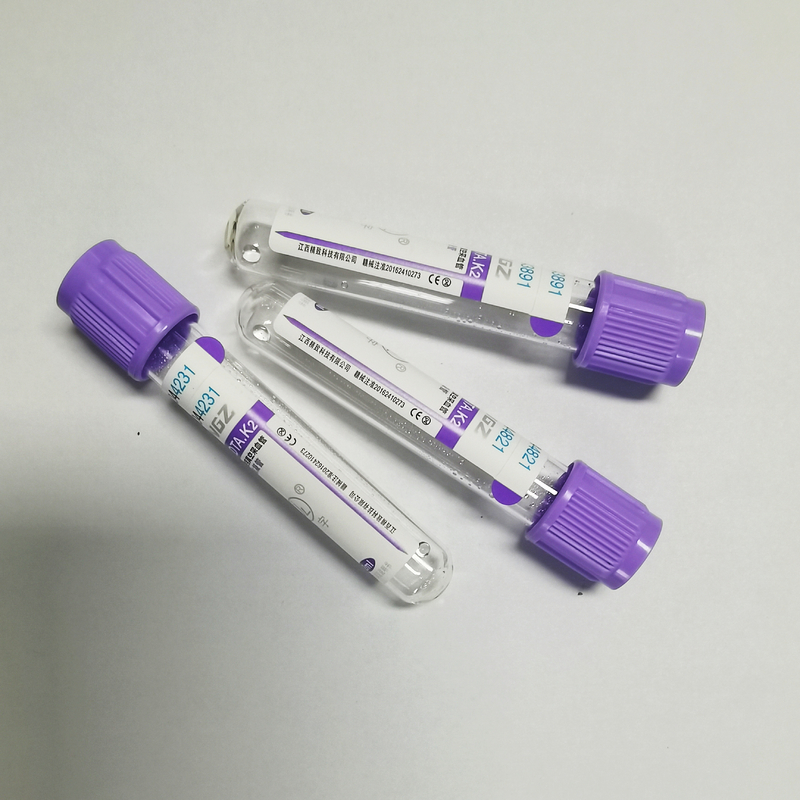 JINGZ 0.25ml-10ml Micro K3 EDTA หลอดเก็บเลือดพร้อมแคปรหัสสี