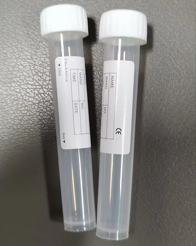 ท่อทดสอบสีขาว 10ml 16*100mm สําหรับการขนส่งตัวอย่างห้องปฏิบัติการ